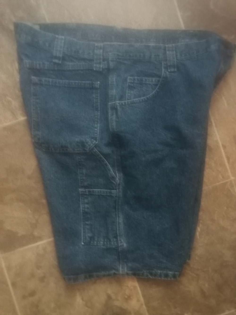 Wrangler Men's Relaxed Dark Blue Denim Jeans